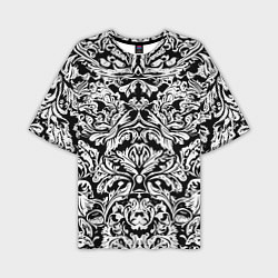 Мужская футболка оверсайз Floral pattern - irezumi - neural network