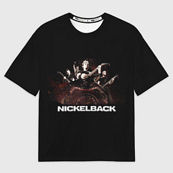 Футболка оверсайз мужская Nickelback brutal, цвет: 3D-принт