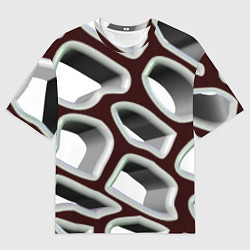 Мужская футболка оверсайз Объемная сеть