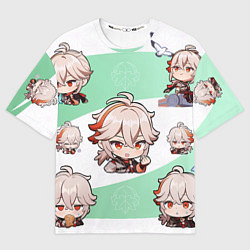 Футболка оверсайз мужская Kazuha Chibi Genshin Impact, цвет: 3D-принт