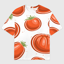 Мужская футболка оверсайз Помидорчики