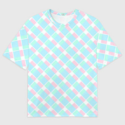 Футболка оверсайз мужская Клетка из фильма Барби, цвет: 3D-принт