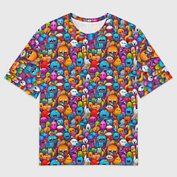 Мужская футболка оверсайз Маленькие монстрики