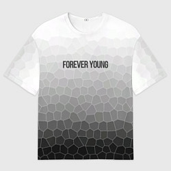Мужская футболка оверсайз Forever young