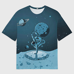 Футболка оверсайз мужская Космический брейк, цвет: 3D-принт
