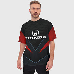 Футболка оверсайз мужская Honda - технологии, цвет: 3D-принт — фото 2