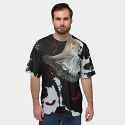 Футболка оверсайз мужская Ночные приключения, цвет: 3D-принт — фото 2