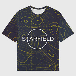 Мужская футболка оверсайз Starfield марс dark