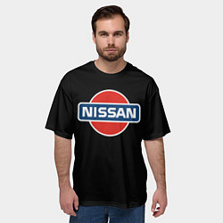 Футболка оверсайз мужская Nissan auto, цвет: 3D-принт — фото 2