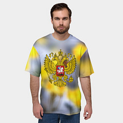 Футболка оверсайз мужская Русская земля герб, цвет: 3D-принт — фото 2