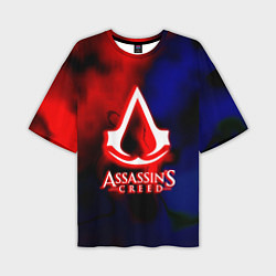 Футболка оверсайз мужская Assassins Creed fire, цвет: 3D-принт