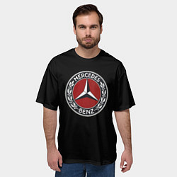 Футболка оверсайз мужская Mercedes auto sport car, цвет: 3D-принт — фото 2