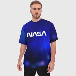 Футболка оверсайз мужская Nasa звёздное небо, цвет: 3D-принт — фото 2
