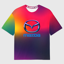 Мужская футболка оверсайз Mazda gradient