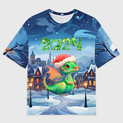 Футболка оверсайз мужская Милый дракончик 2024, цвет: 3D-принт