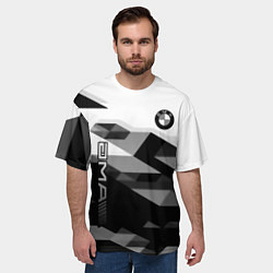 Футболка оверсайз мужская Bmw sport geometry, цвет: 3D-принт — фото 2