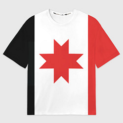 Футболка оверсайз мужская Флаг Удмуртии, цвет: 3D-принт