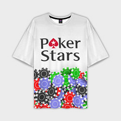 Мужская футболка оверсайз Poker - игра для удачливых
