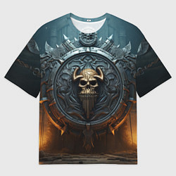 Футболка оверсайз мужская Викингский герб, цвет: 3D-принт