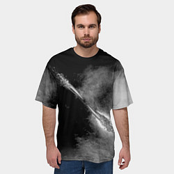 Футболка оверсайз мужская Two shot, цвет: 3D-принт — фото 2