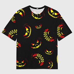 Мужская футболка оверсайз Злобные тыквы