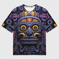 Мужская футболка оверсайз Орнамент в стиле ацтеков