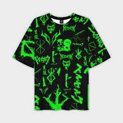 Футболка оверсайз мужская Berserk neon green, цвет: 3D-принт