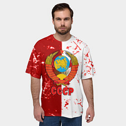 Футболка оверсайз мужская СССР ретро символика, цвет: 3D-принт — фото 2