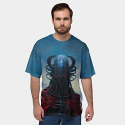 Футболка оверсайз мужская Ксеноморф жнец, цвет: 3D-принт — фото 2