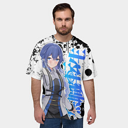 Футболка оверсайз мужская Рокси из Реинкарнации безработного, цвет: 3D-принт — фото 2