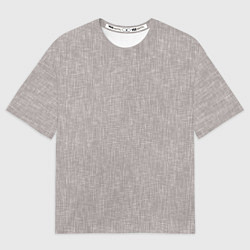 Футболка оверсайз мужская Текстура серо-бежевый однотонный, цвет: 3D-принт