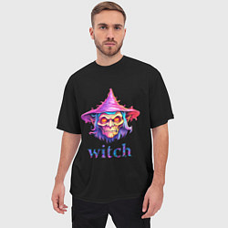 Футболка оверсайз мужская Cartoon witch, цвет: 3D-принт — фото 2