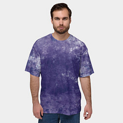 Футболка оверсайз мужская Абстракция - violet color background, цвет: 3D-принт — фото 2