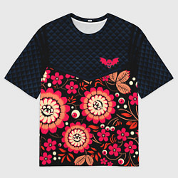 Футболка оверсайз мужская Хохлома тревожная: мечта параноика, цвет: 3D-принт