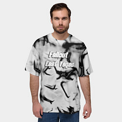 Футболка оверсайз мужская Fallout краски черные, цвет: 3D-принт — фото 2