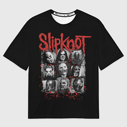 Футболка оверсайз мужская Группа Слипкнот, цвет: 3D-принт