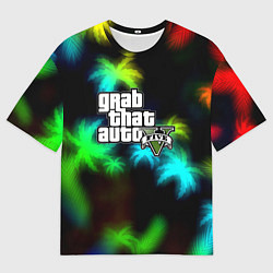 Футболка оверсайз мужская GTA 5 tropicano, цвет: 3D-принт