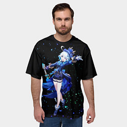 Футболка оверсайз мужская Фурина - гидро архонт, цвет: 3D-принт — фото 2