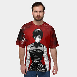 Футболка оверсайз мужская Магическая битва - Маки Зенин, цвет: 3D-принт — фото 2
