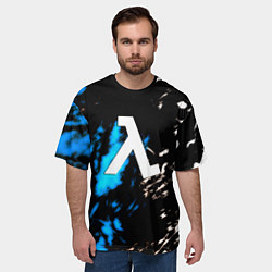 Футболка оверсайз мужская Gordon freeman valve, цвет: 3D-принт — фото 2