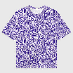 Футболка оверсайз мужская Лабиринт из знаков препинания, цвет: 3D-принт