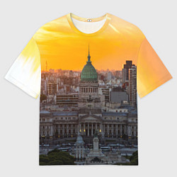 Мужская футболка оверсайз Буэнос-Айрес