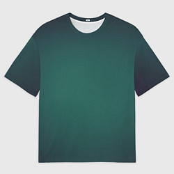 Футболка оверсайз мужская Зелёные крылья и чешуйчатый хвост, цвет: 3D-принт