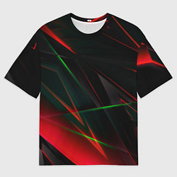 Мужская футболка оверсайз Текстуры хрусталь