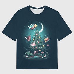 Футболка оверсайз мужская Рождественская сказка, цвет: 3D-принт