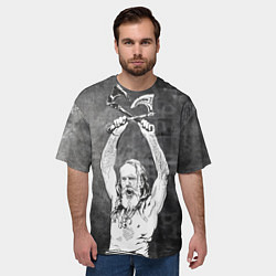 Футболка оверсайз мужская Викинг с топорами, цвет: 3D-принт — фото 2