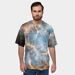Футболка оверсайз мужская Крабовидная туманность, цвет: 3D-принт — фото 2