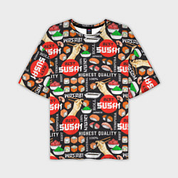 Мужская футболка оверсайз Best sushi