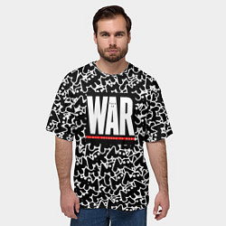 Футболка оверсайз мужская Marshmello x 30 second to mars, цвет: 3D-принт — фото 2