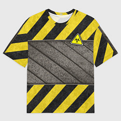 Футболка оверсайз мужская Сталь и биологическая опасность, цвет: 3D-принт